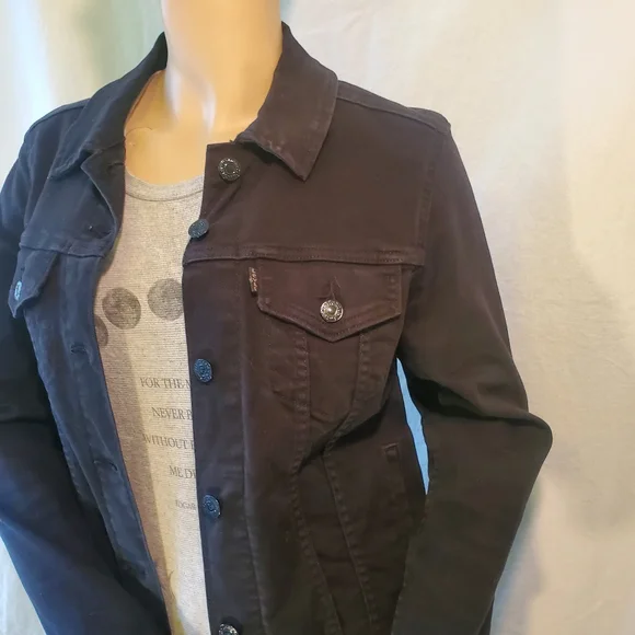 Levi's Black Denim Jacket - Picture 2 of 15